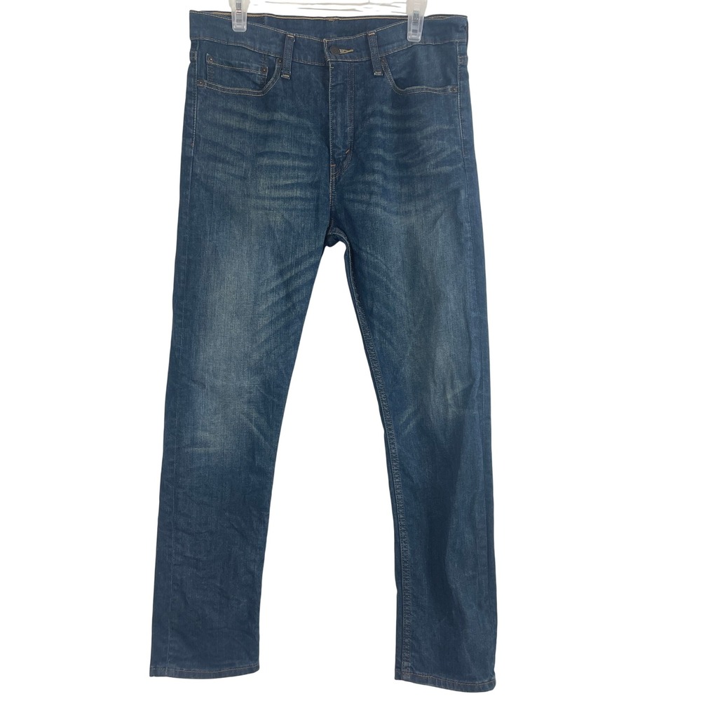 00700 Levi Strauss 510 Mens Jeans Dark Wash Size 34x30 Slim Fit Cotton‎ Denim